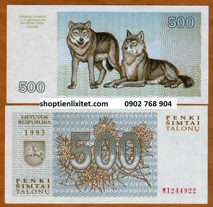 Tiền Hình Con Chó Lithuania 2018