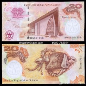 Tiền Con Heo 20 Kina Guinea
